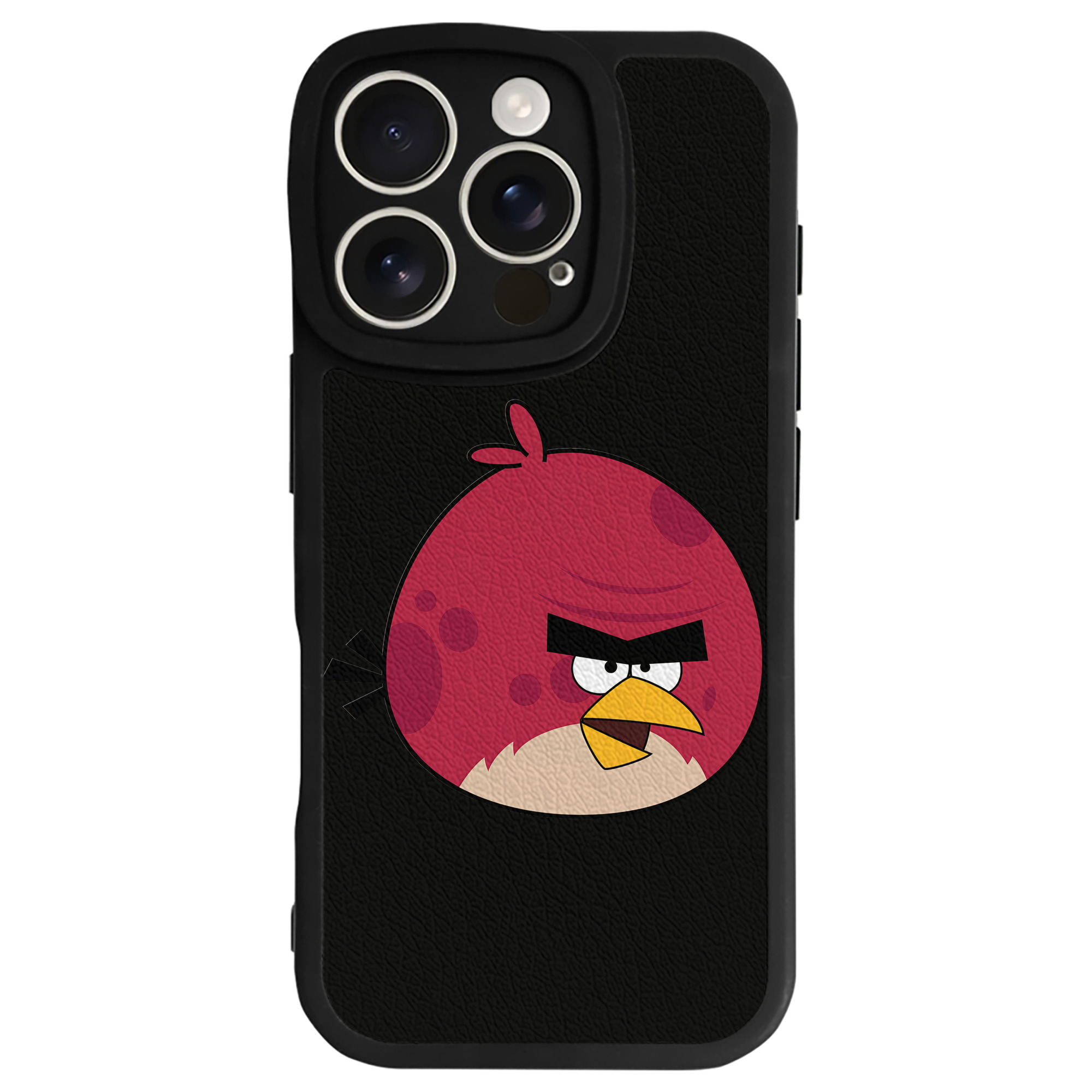 （画像用） Angry Birds アングリーバード 【iPhone 16シリーズ対応】シリコンスマホケース（レザー調） 材質：シリコン
